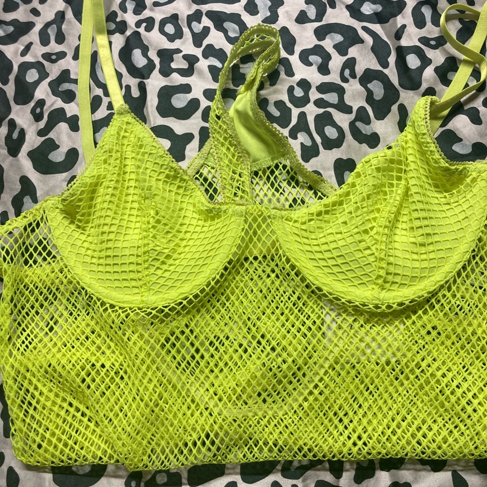 NEON YELLOW BODY SUIT/ LINGERIE